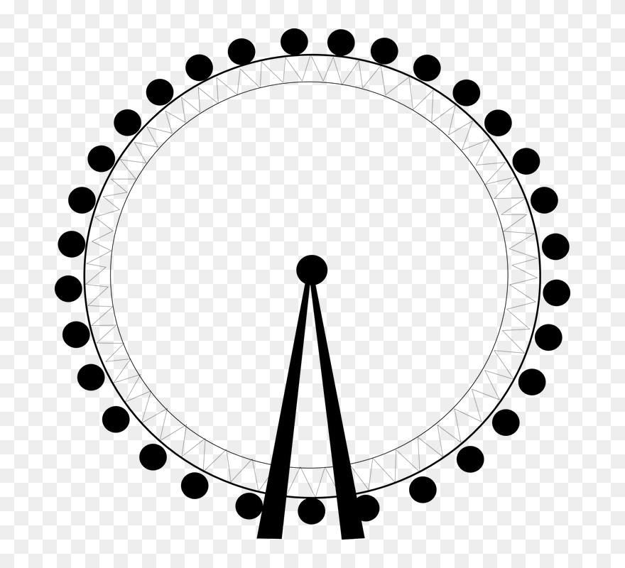 London Eye Drawing Easy Clipart