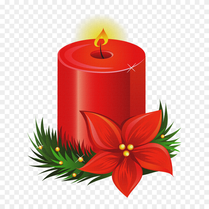 Mis Laminas Para Decoupage Clip Art, Navidad And Decoupage - Christmas Candle Holder Clipart - Png Download