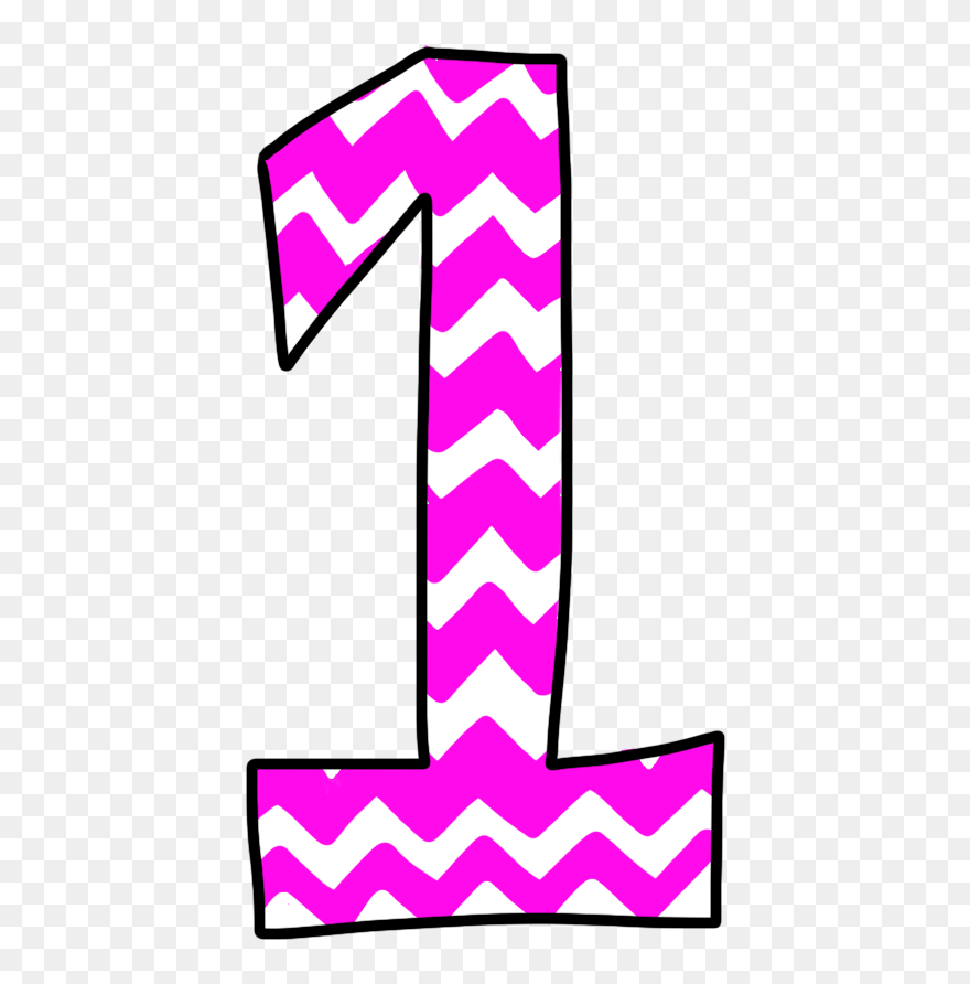 Single Clipart Chevron - Chevron Number 1 Clipart - Png Download