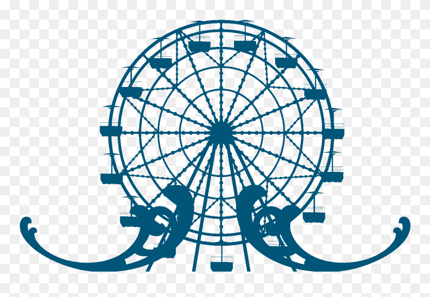 Ferris Wheel Silhouette Clipart