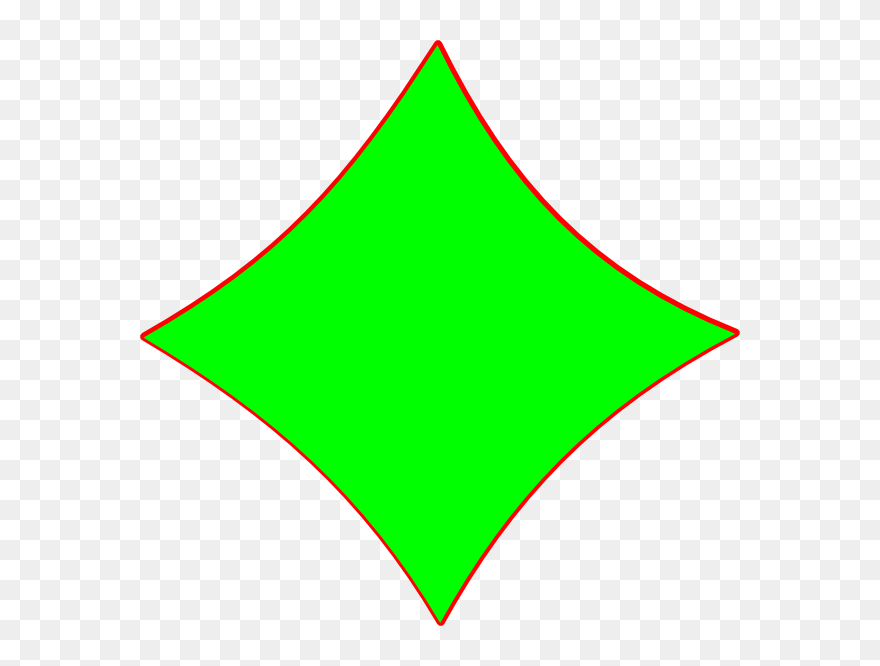 Green Diamond Shape Clipart