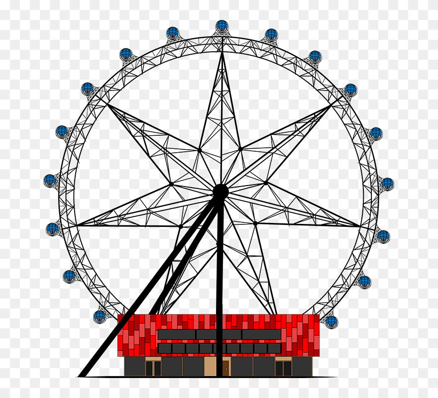 Little Australia Messages Sticker-11 - Ferris Wheel Clipart