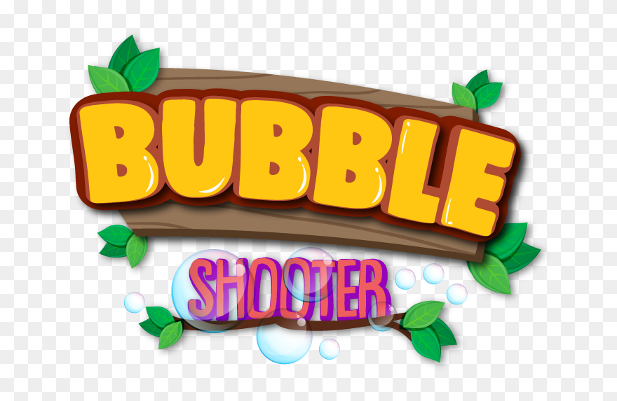 Bubble Shooter - Bubble Shooter Game Logo Clipart