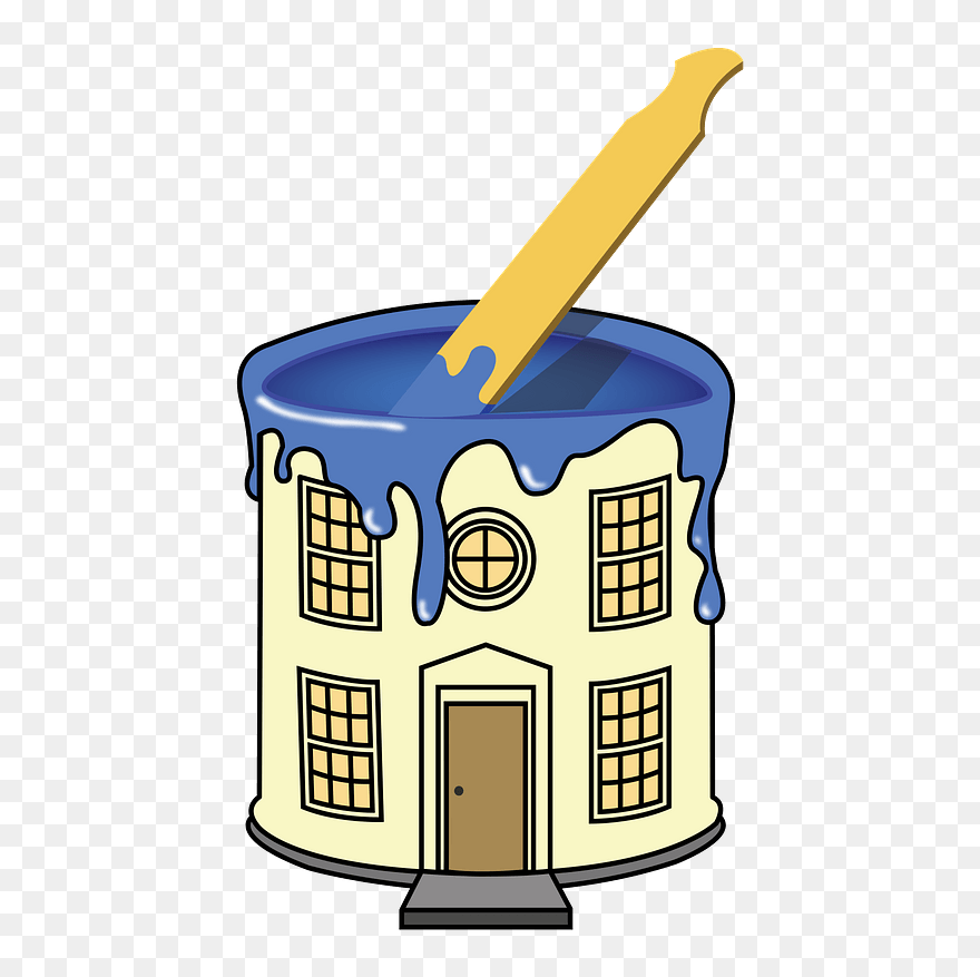 House Paint Clipart - House Painting Clipart - Png Download