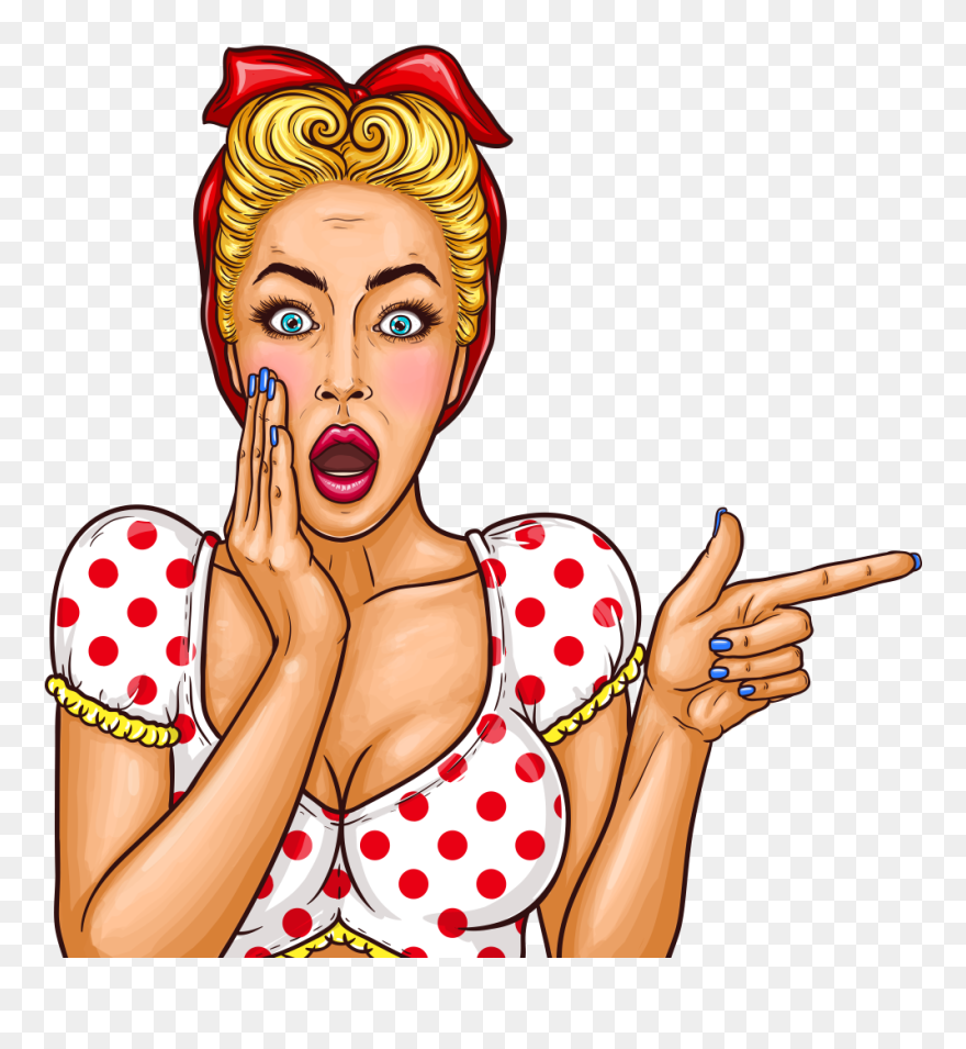 Shocking Pop Art Girl Png Image Free Download Searchpng Clipart