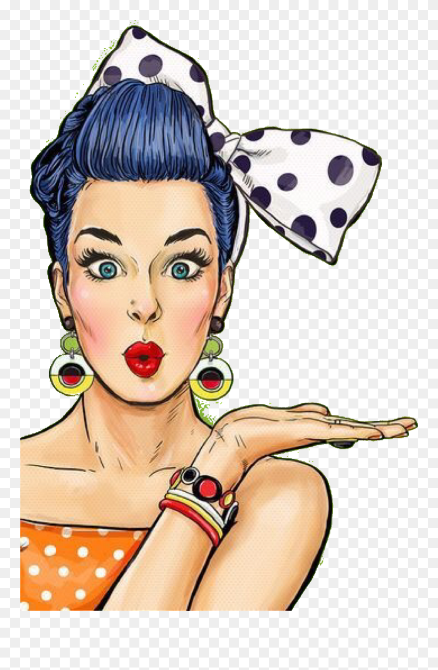 Pop Art Woman Png , Png Download - Pop Art Girl Png Clipart