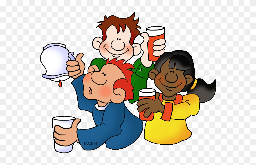 Pop Clipart Drinking - Drinking Water Clipart Transparent - Png Download