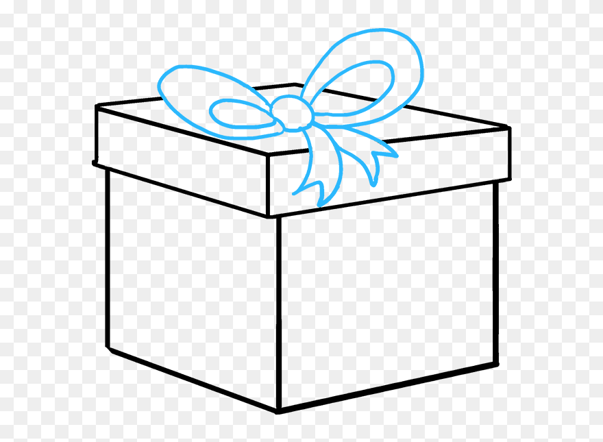 How To Draw Christmas Present - Christmas Presents Drawing Clipart