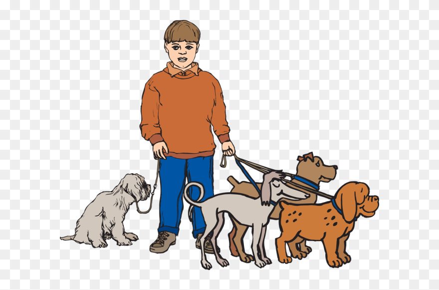 Thumb Image - Dog Walker Clip Art - Png Download