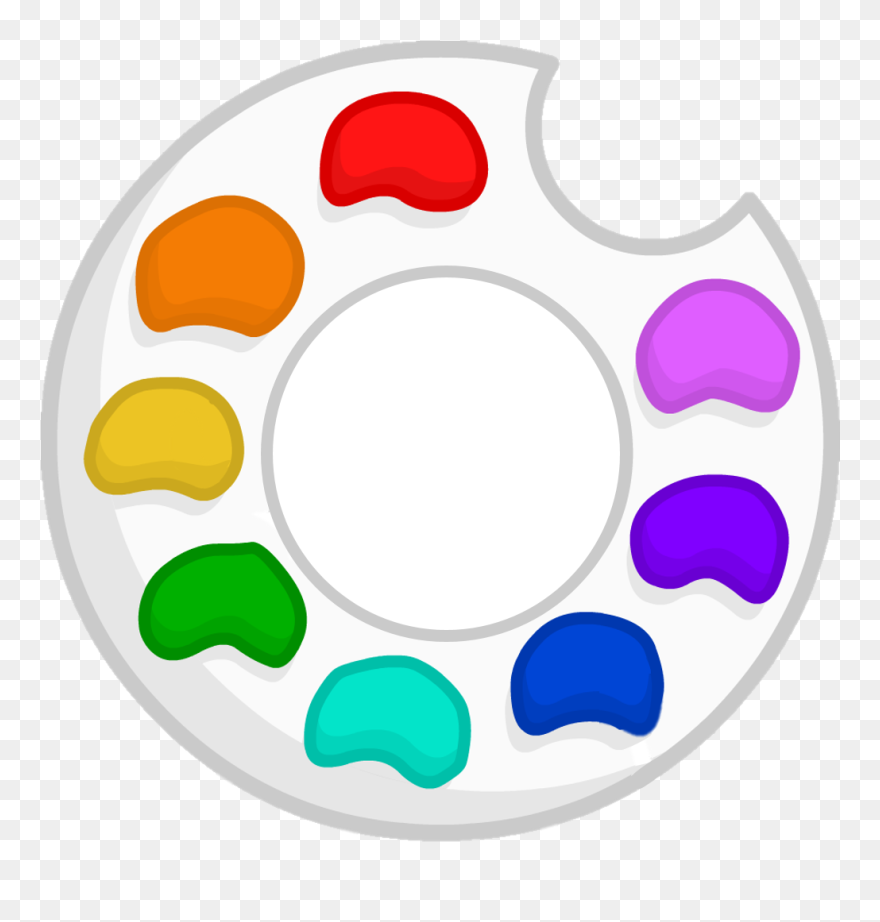 Paint Clipart Object - Object Lockdown Paint Palette Body - Png Download
