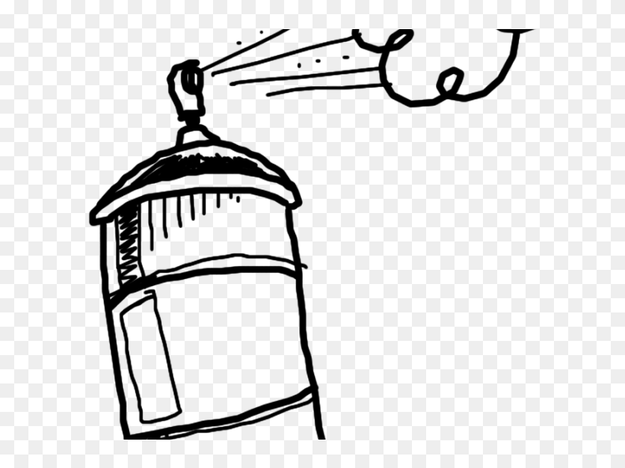Transparent Kakuna Png - Spray Can Drawing Graffiti Clipart