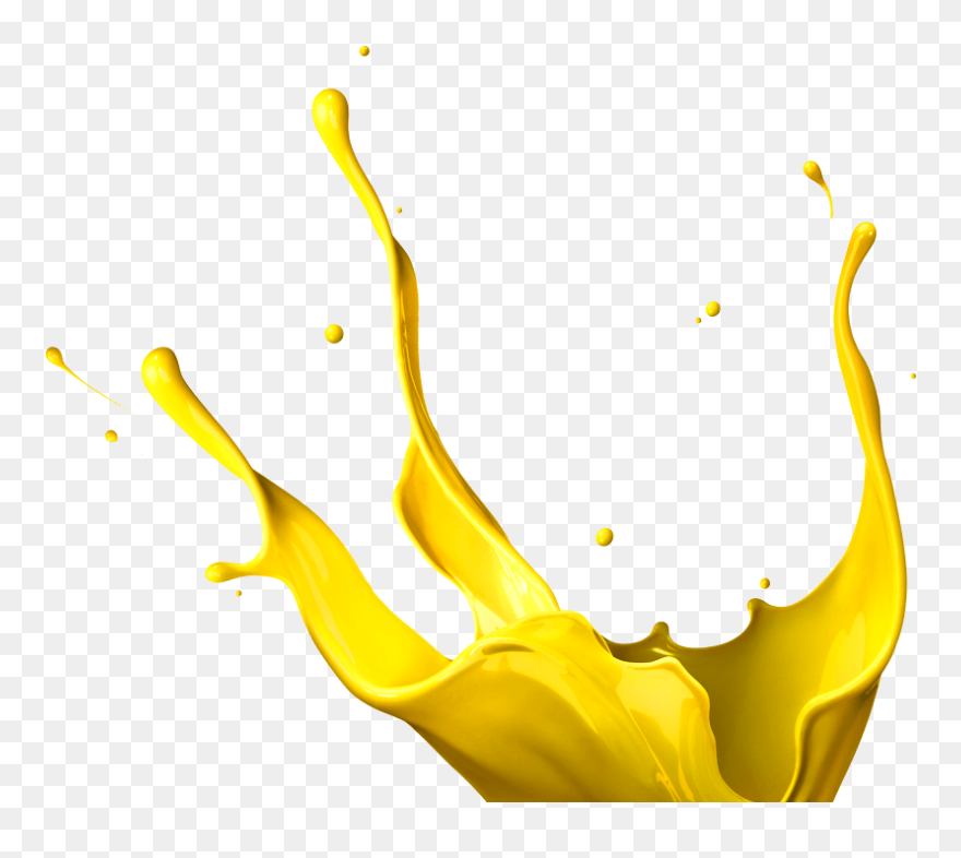 Yellow Paint Splash Png Clipart