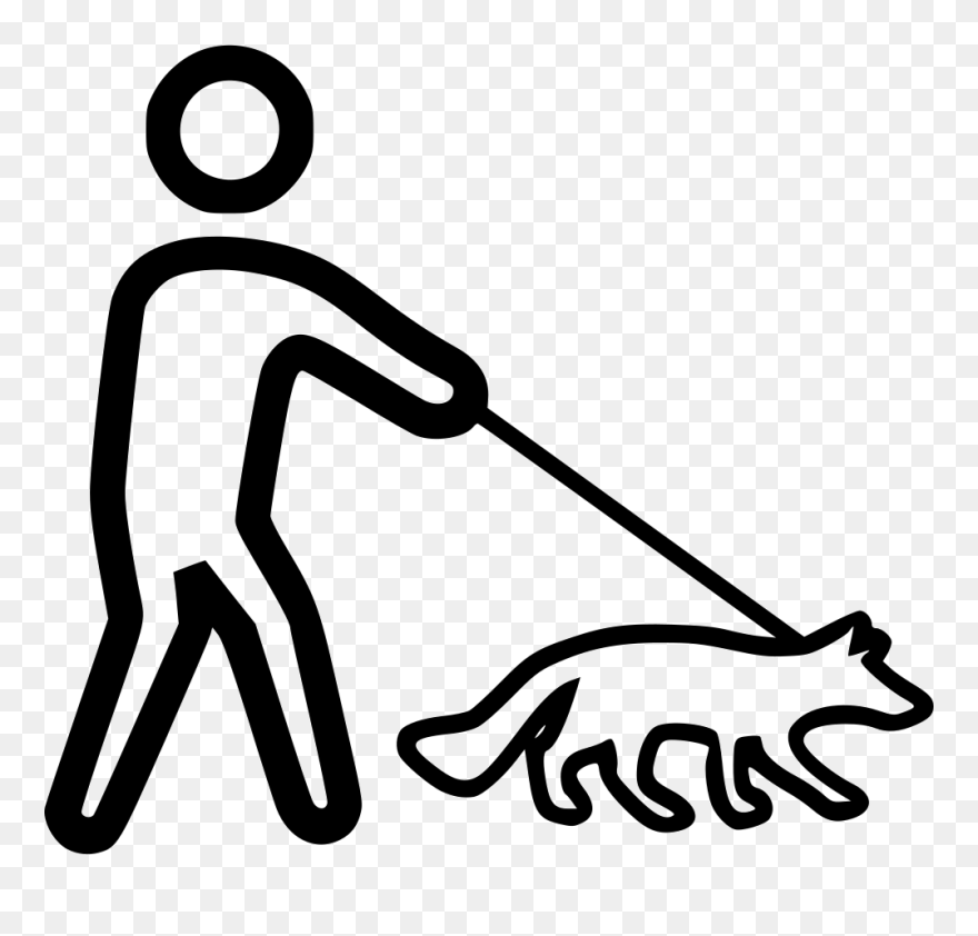 Dog Walking Clip Art - Transparent Dog Walking Clipart - Png Download