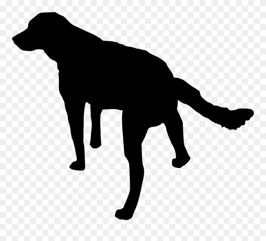 Dog Puppy Clip Art - Silhouette Dog No Background - Png Download
