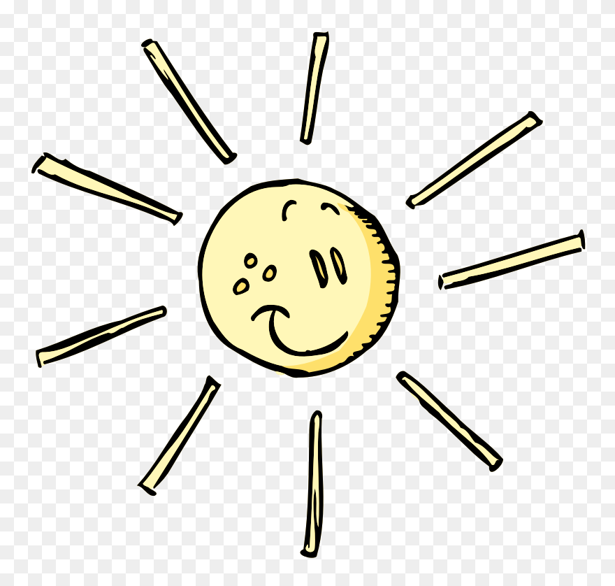 Sun Face - Circle Clipart