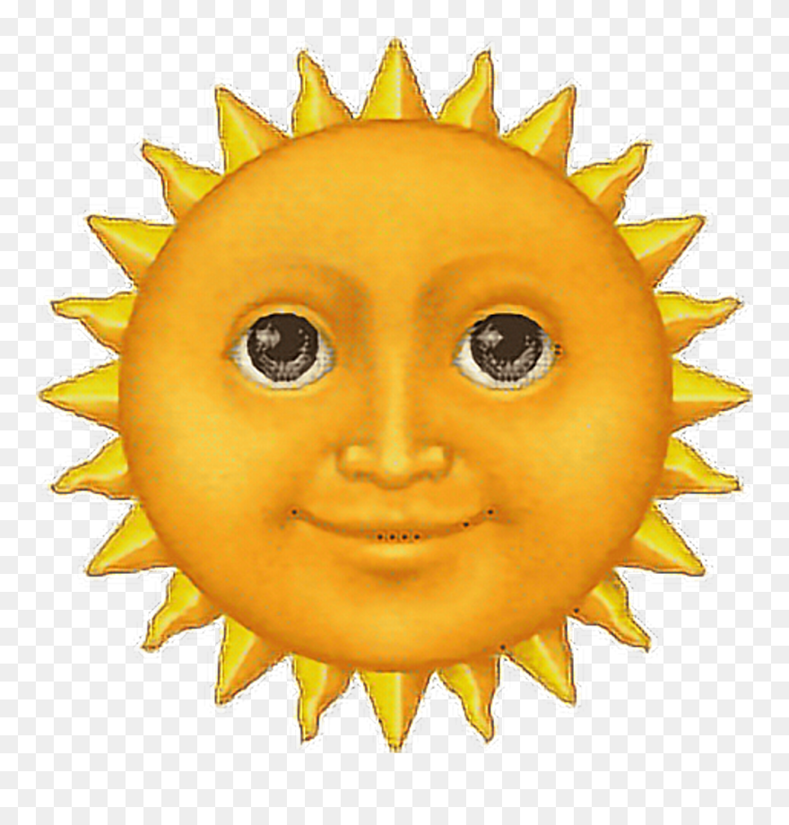 Sunshine Clipart Emoji - Sun Emoji Iphone - Png Download