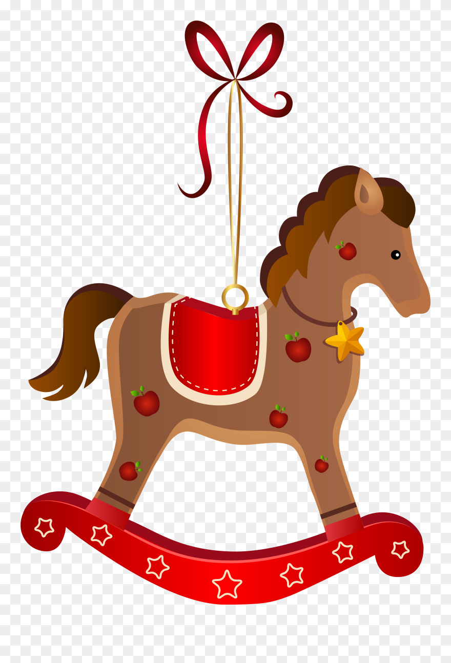 Rocking Horse Clipart Png , Png Download - Cute Christmas Rocking Horse Transparent Png
