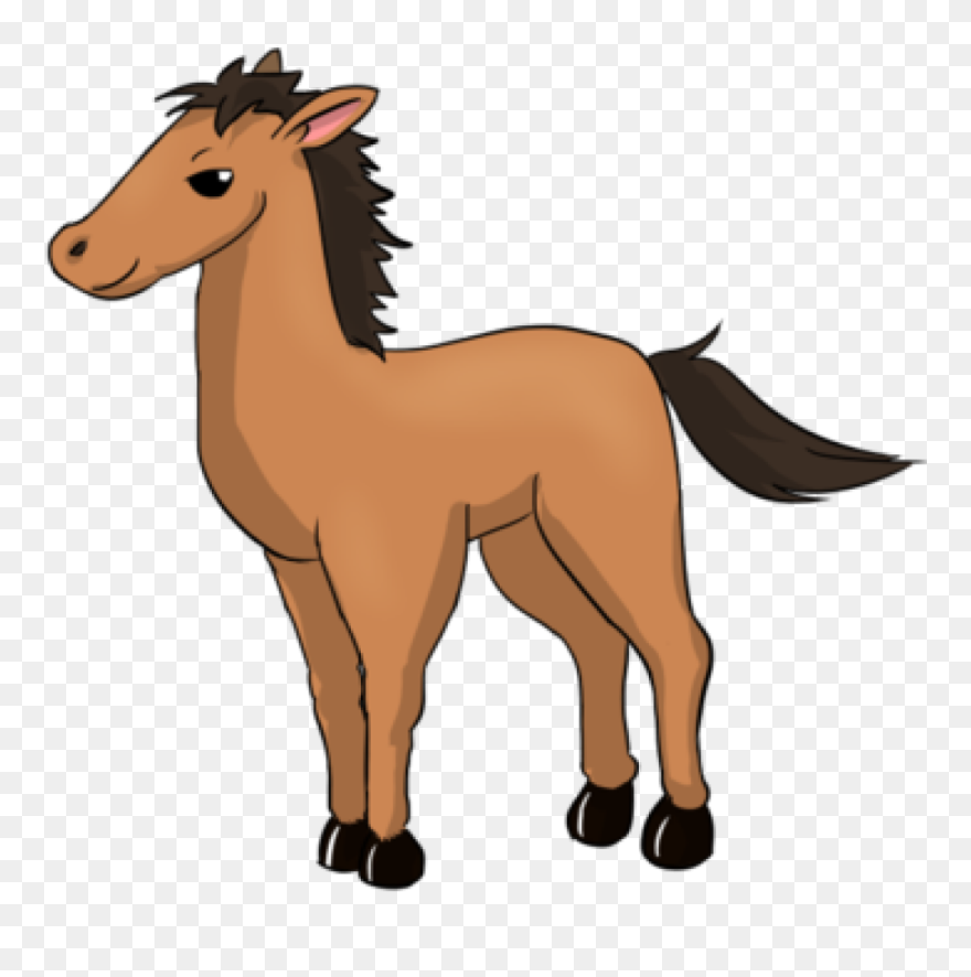 Baby Clipart Horse - Cartoon Cute Baby Horse Clipart - Png Download