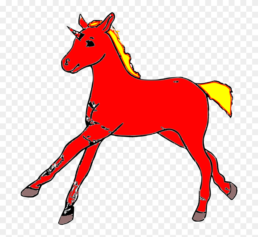 Horse,colt,pony - Shire Horse Cliprt - Png Download