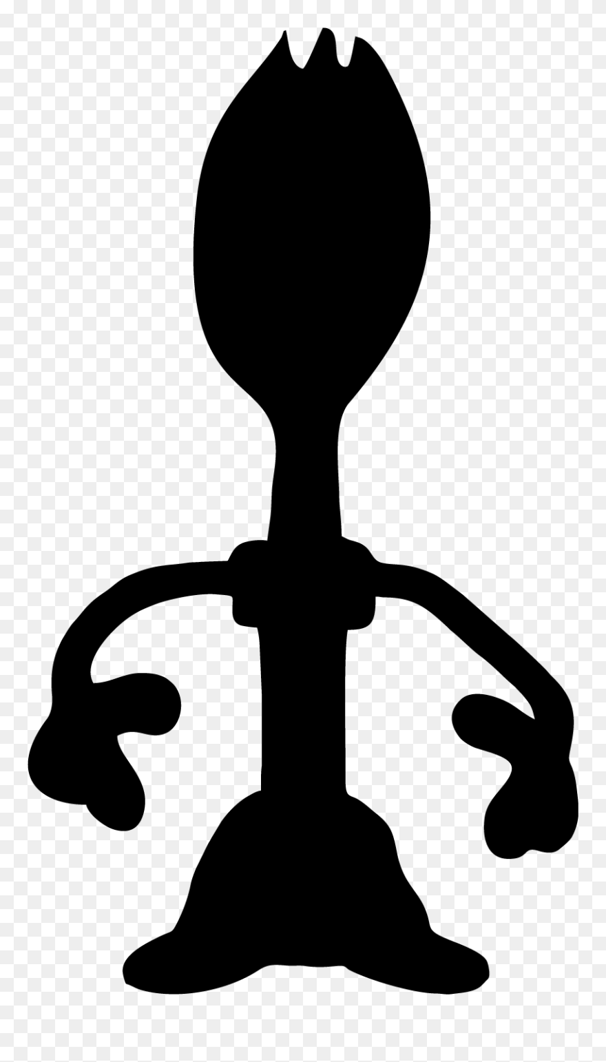 0kg, Mrs - Toy Story Forky Silhouette Clipart