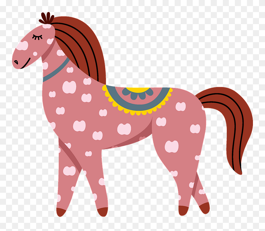 Horse Clipart - Animal Figure - Png Download