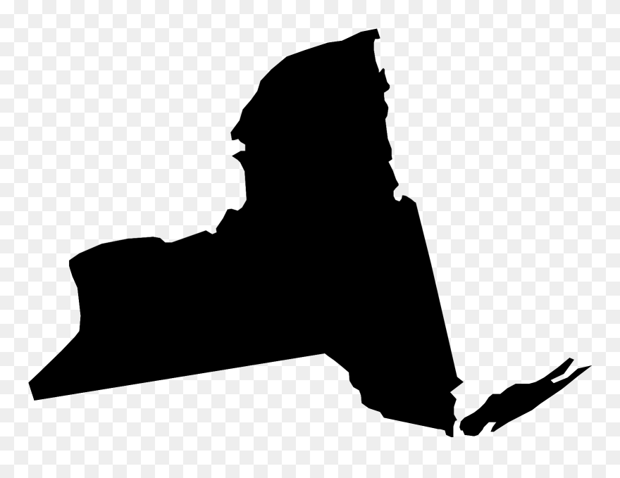 New York State Black Clipart