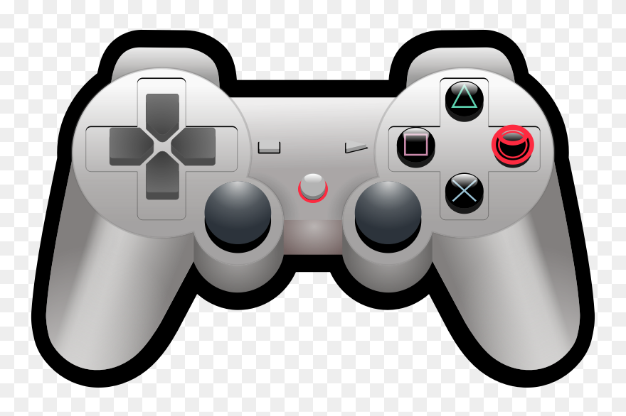 Color Playstation Controller - Transparent Background Video Game Controller Clipart - Png Download