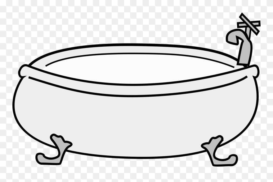 Line Art,plant,monochrome Photography - Tub Clipart - Png Download