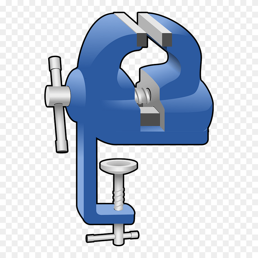Engineer"s Vise Clipart - Clamp Clipart - Png Download
