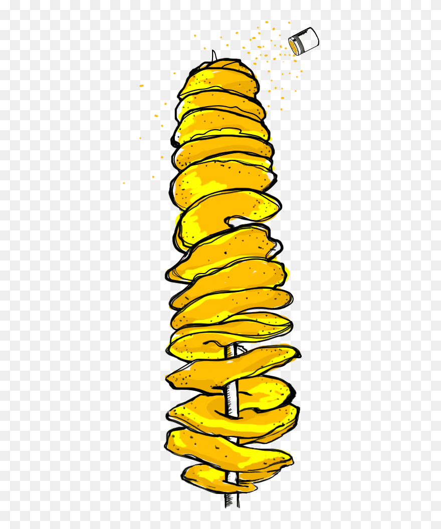 Potato Clipart Twist , Png Download - Spiral Potato Clipart Transparent Png