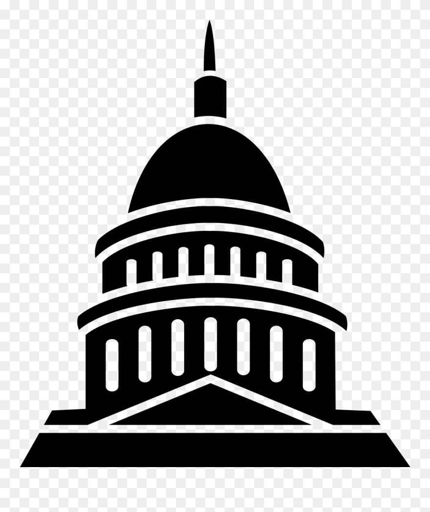Congress Clipart Architecture Building - Cartoon Us Capitol Building - Png Download