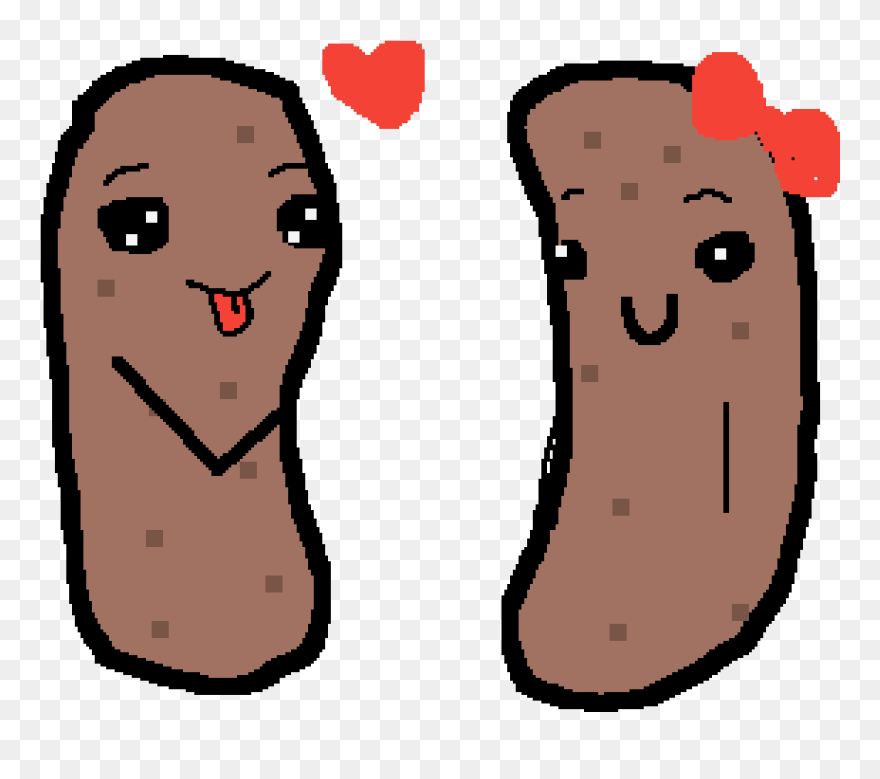 Potatoes In Love Clipart