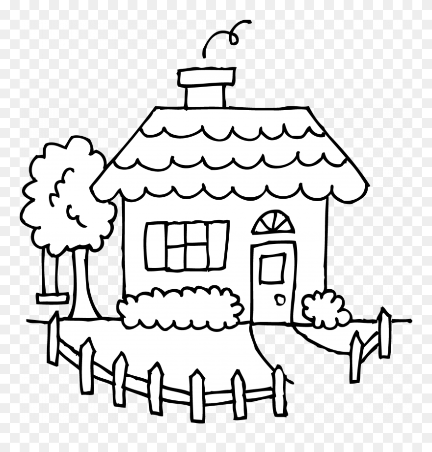Noted Coloring S Of The White House Faba Me - House Colouring For Kids Clipart