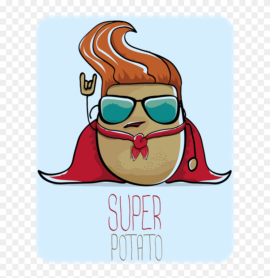 Cartoon Potato Logo Clipart