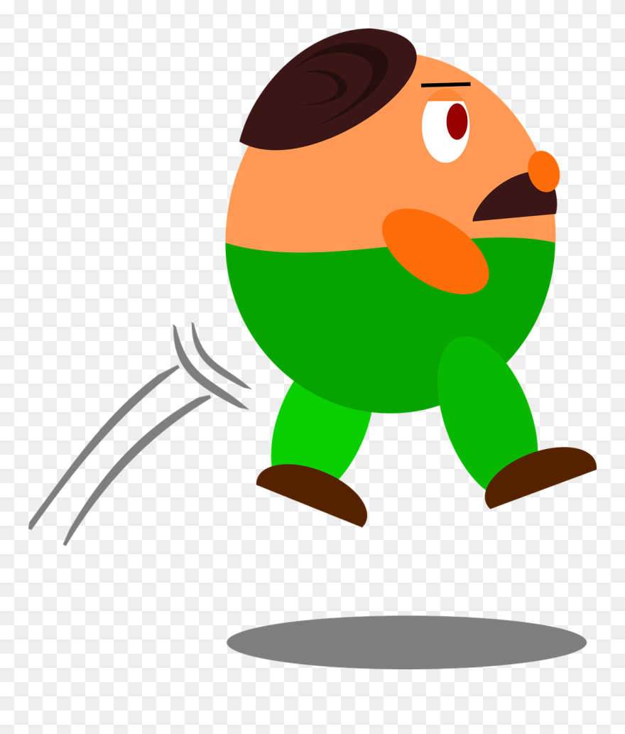 Jumping Video Game Character - Video Game Character Jumping Clipart