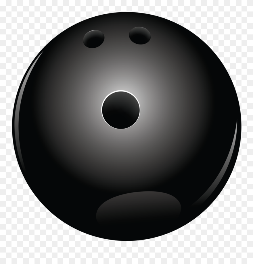 Black Bowling Ball Png Vector Clipart - Ten-pin Bowling Transparent Png
