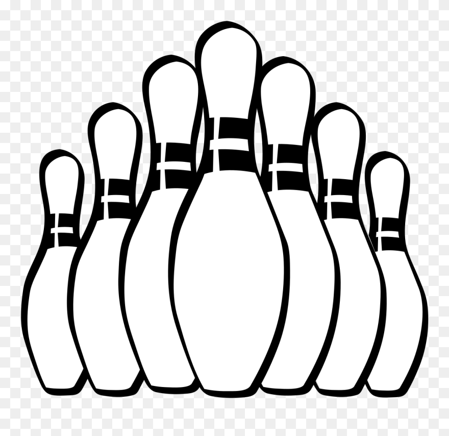 Clip Art Bowling Pins - Png Download