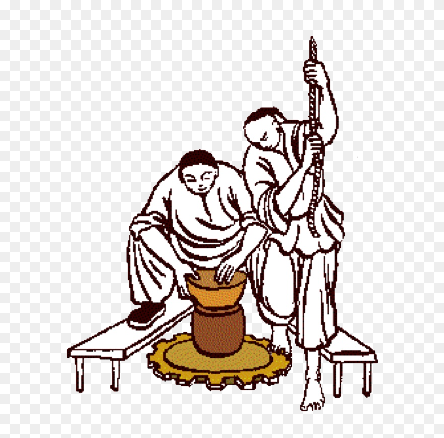 Ancient Egypt Potters Wheel Clipart