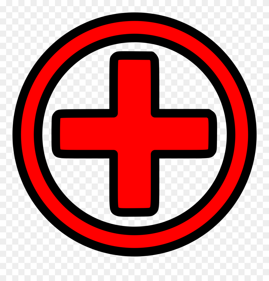 First Aid Icon Vector Drawing - First Aid Cross Cartoon Clipart