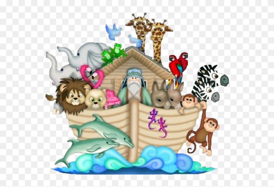 Png Royalty Free Download Noah Ark Clipart Jesse Tree - Noah's Ark Cartoon Animals Transparent Png