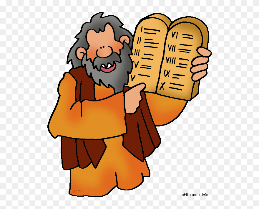 Important Hebrew Leaders By Hyates Text, Images, Music, - Moses And Ten Commandments Clipart - Png Download