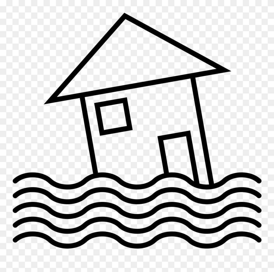 For Iphone And Ipad - Flood Clipart Black And White - Png Download