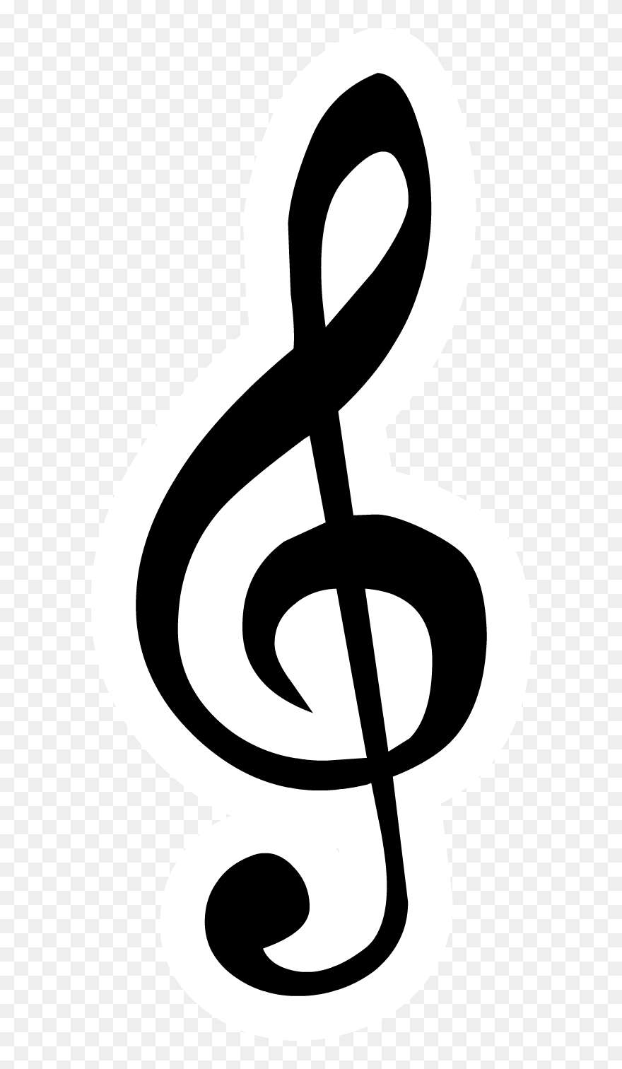 Transparent Background Treble Clef Png Clipart