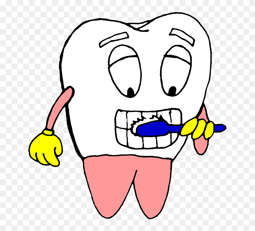 Brushing Teeth Clipart - Png Download