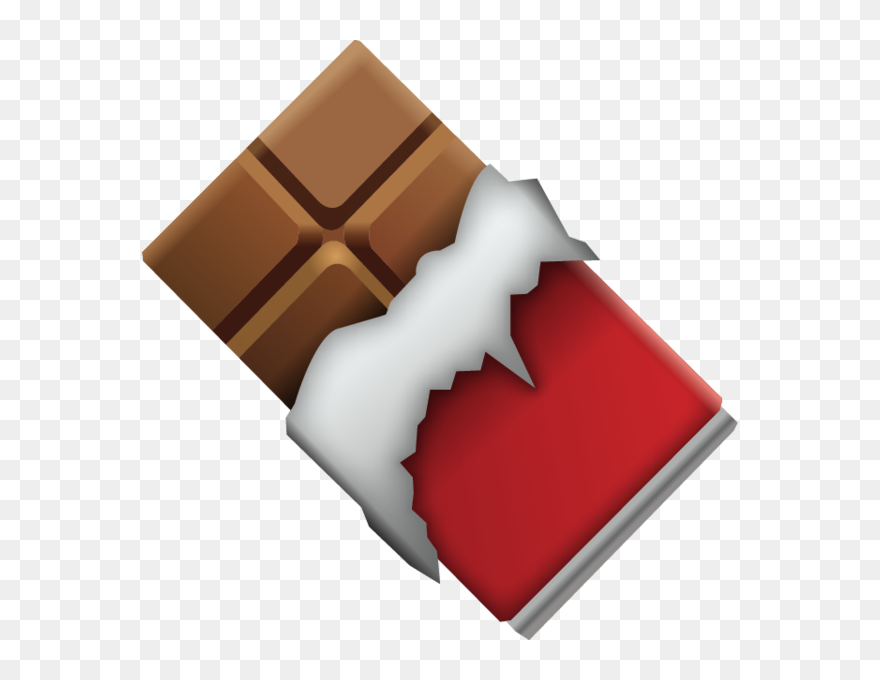 Download Chocolate Bar Emoji Icon - Chocolate Emoji Tee Shirt Clipart