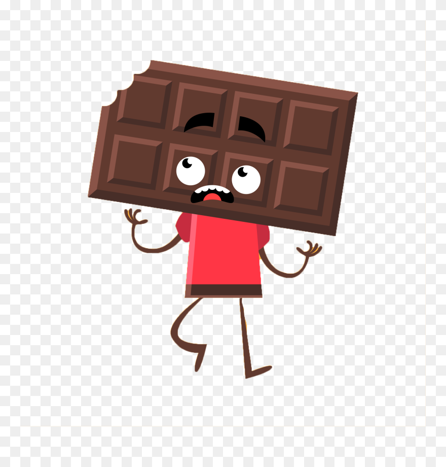 Cartoon Chocolate Bar Transparent & Png Clipart Free - Chocolate Cartoon