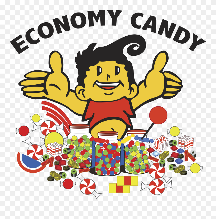 Transparent Chocolate Clipart Png - Economy Candy Logo