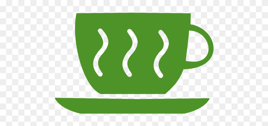 Grass,cup,text - Hot Coffee Green Cup Clipart - Png Download