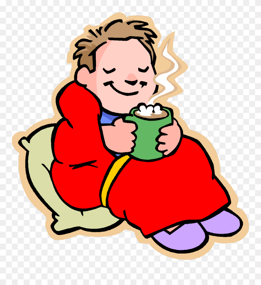 Cocoa Clipart Warm Water - Drinking Hot Chocolate Clipart - Png Download