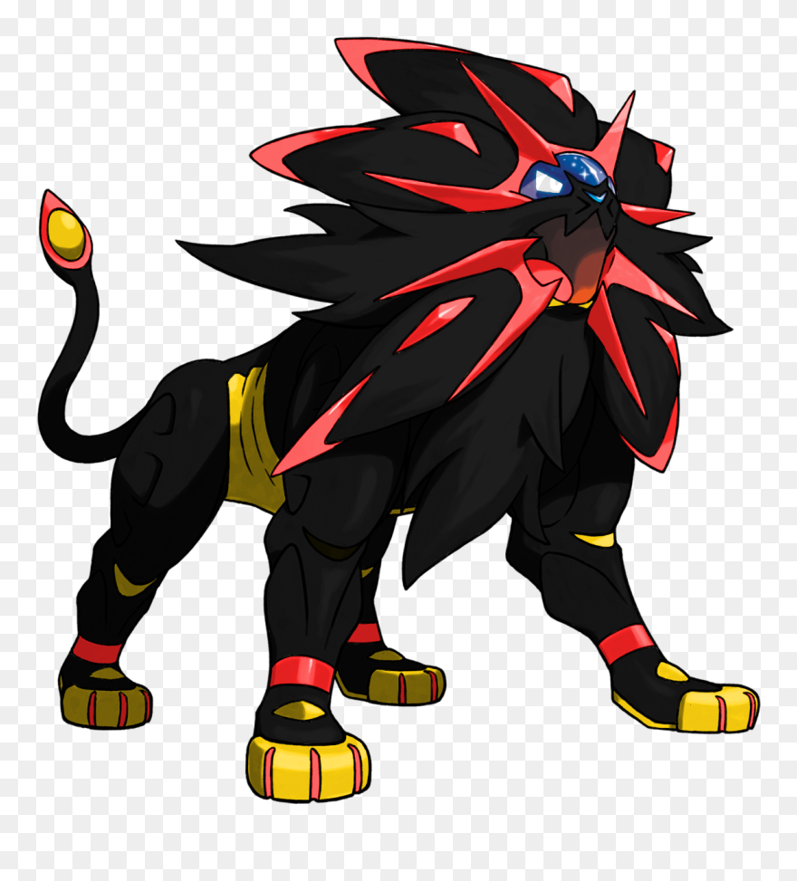 Image - Shiny Lunala And Solgaleo Clipart